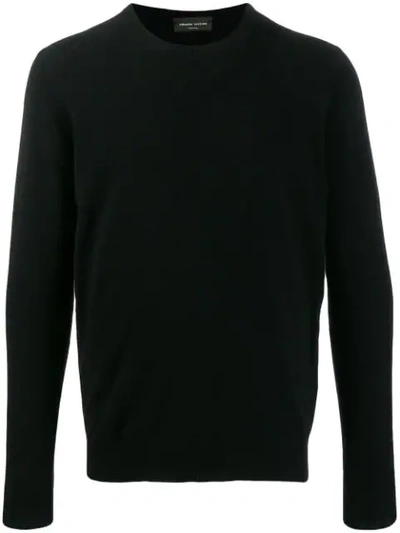 Shop Roberto Collina Kaschmirpullover Mit Rundhalsausschnitt In 09 Nero