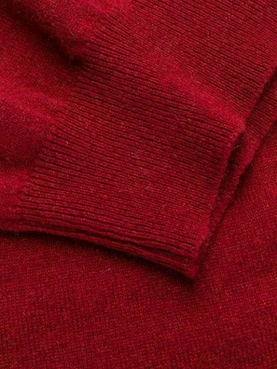 BARBA CREW NECK JUMPER - 红色