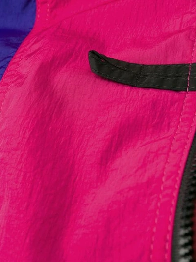 Shop Msgm Colour-block Track Jacket In Pink
