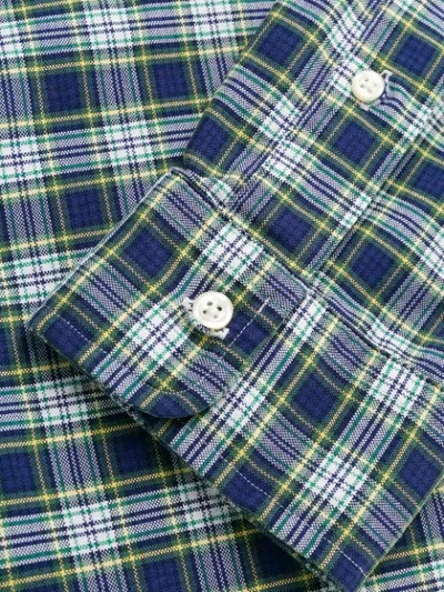 Shop Polo Ralph Lauren Plaid Print Shirt In Blue