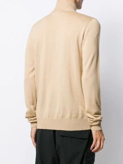 MSGM EMBROIDERED LOGO TURTLENECK JUMPER 