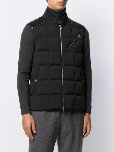 Moncler Men's Holsteiner Zip-front Quilted Vest In Black | ModeSens