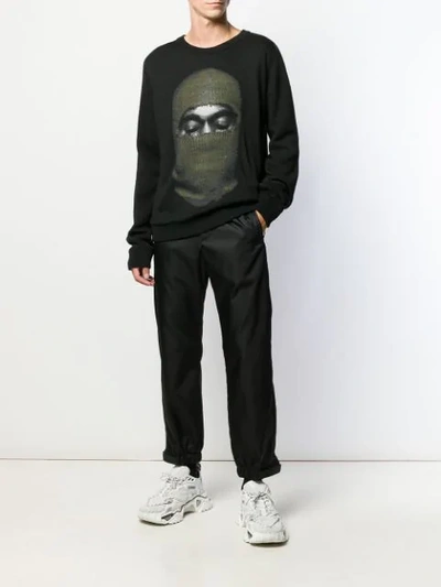 Ih Nom Uh Nit Balaclava Print Sweatshirt In Black