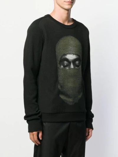 Ih Nom Uh Nit Balaclava Print Sweatshirt In Black