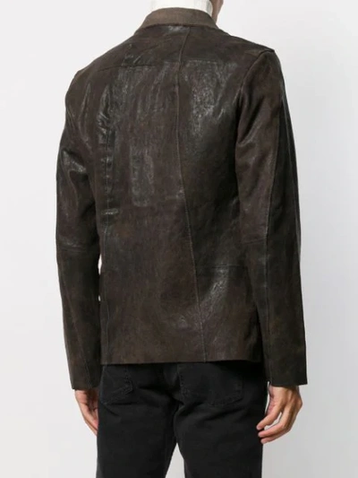 AGED-LOOK LEATHER JACKET