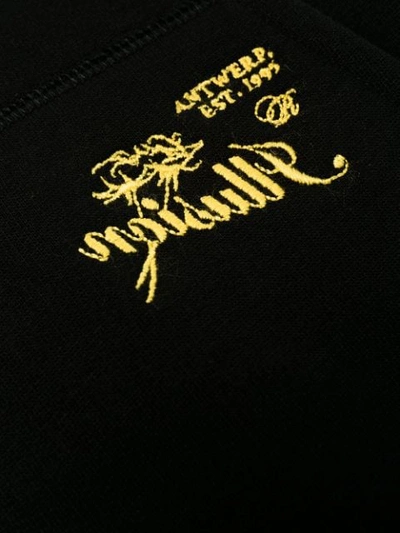 Shop Raf Simons Polo Collar Sweatshirt In Black