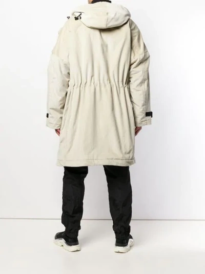 Shop Napa By Martine Rose Oversized Hooded Coat In White