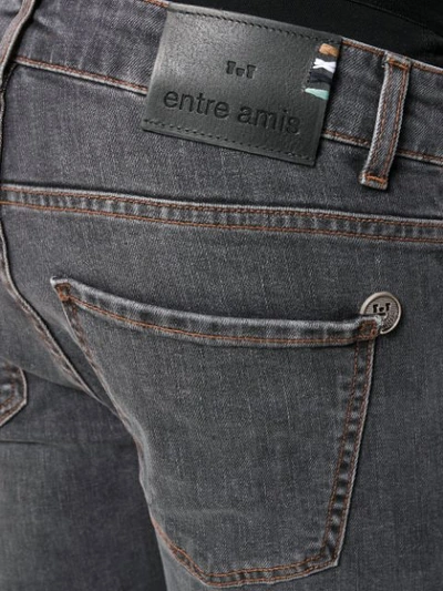 Shop Entre Amis Vintage Wash Jeans In Black