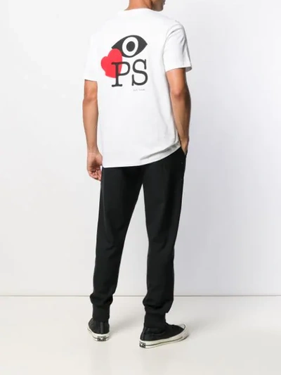 Shop Ps By Paul Smith Eye Love Ps T-shirt In White