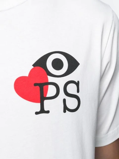 Shop Ps By Paul Smith Eye Love Ps T-shirt In White