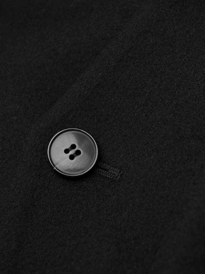 Shop Valentino Intarsia Logo Maxi Coat In Black