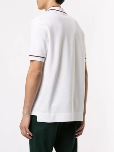 Shop Joseph Piqué Polo Shirt In White