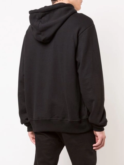 Shop 424 Logo Hoodie In Black