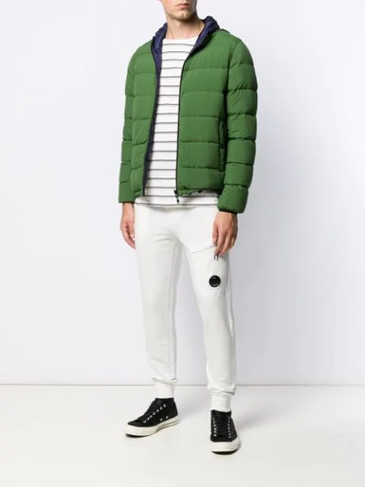 Shop Herno Reversible Padded Jacket In Green