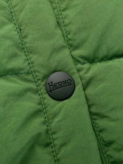 Shop Herno Reversible Padded Jacket In Green