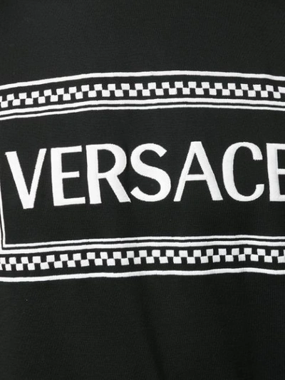 Shop Versace Printed Logo T In Black