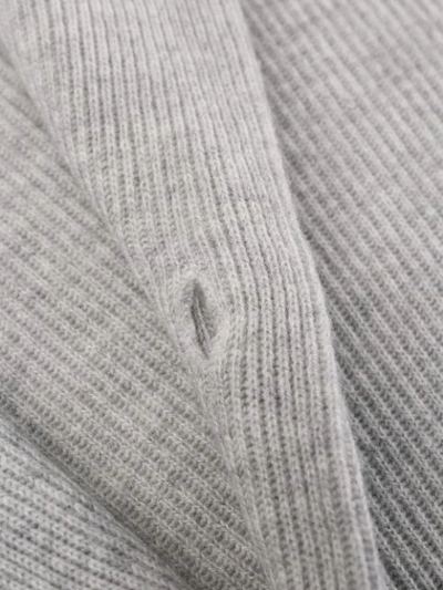 BRUNELLO CUCINELLI CASHMERE BLEND CARDIGAN - 灰色