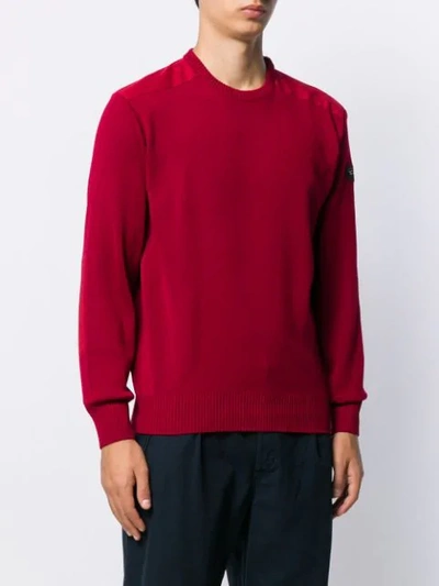Shop Paul & Shark Long Sleeved Sweater In Red