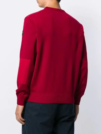 Shop Paul & Shark Long Sleeved Sweater In Red