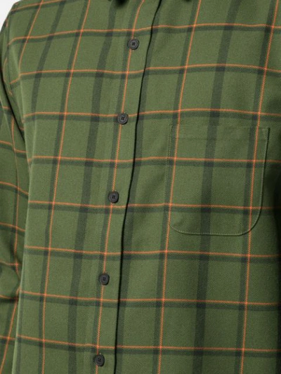Shop Simon Miller Plaid Print Shirt In Green