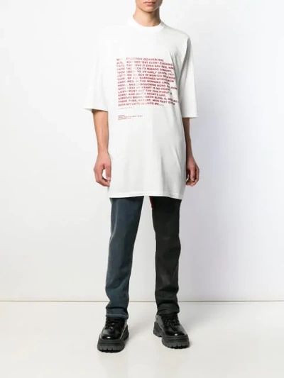 Shop Rick Owens Drkshdw Deeper Than A Mother's Tears T-shirt In White