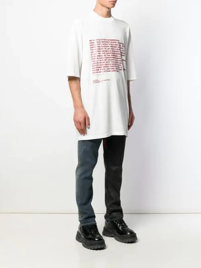 Shop Rick Owens Drkshdw Deeper Than A Mother's Tears T-shirt In White