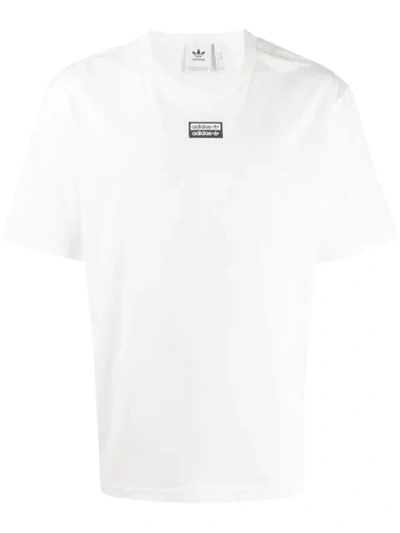 Adidas Originals Central Logo T-shirt In White |