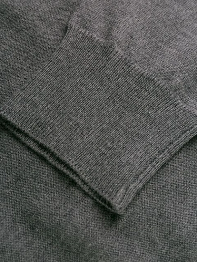 Shop Moncler Slim Fit Cardigan In Grey