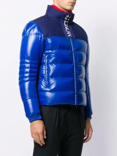 Moncler Hooded Padded Jacket In Blue | ModeSens