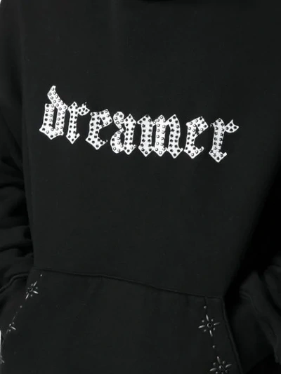 Shop Amiri Dreamer Studded Detail Hoodie In Black