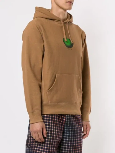 Shop Supreme Apple Hoodie In Brown