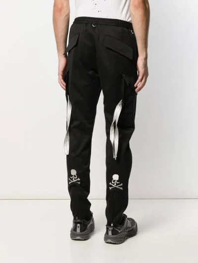 Shop Mastermind Japan Logo Print Track Trousers In 001 Green