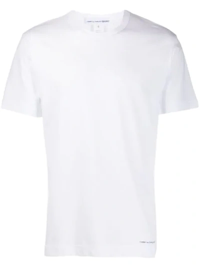 Shop Comme Des Garçons Shirt Crew Neck T-shirt In White