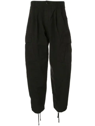 Shop Doublet Parachute Trousers In Black