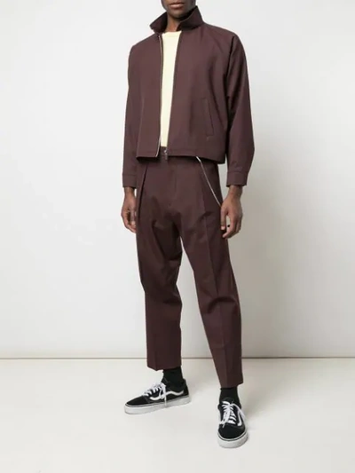 Shop Second / Layer Loose Fit Tailored Trousers In Red