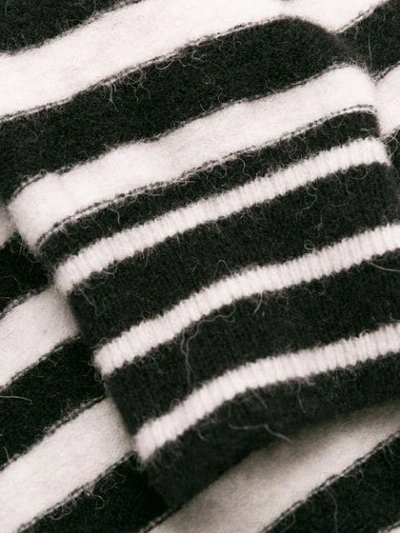 Shop Roberto Collina Striped Knit Sweater In Black