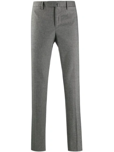 Shop Incotex Woven Slim Fit Trousers In Grey