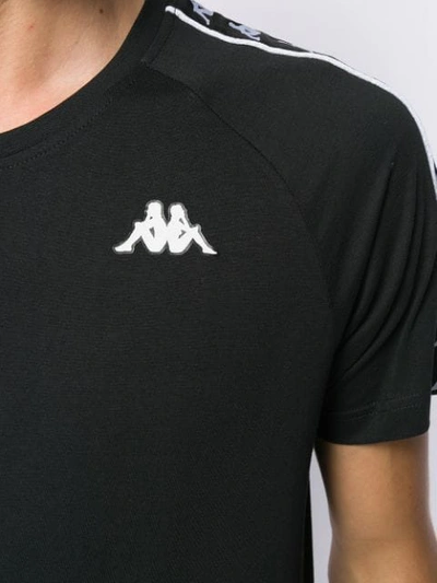 Shop Kappa Printed Logo T-shirt In Black