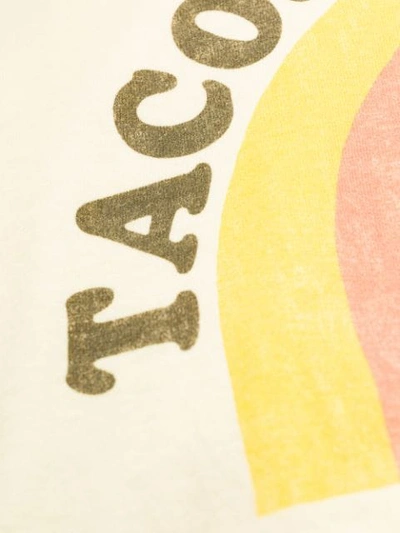 Shop Junya Watanabe Tacos Print T-shirt In Yellow