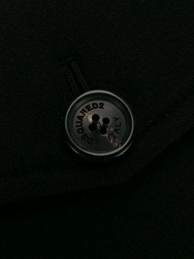 Shop Dsquared2 Zip-up Leather Trim Jacket In Black