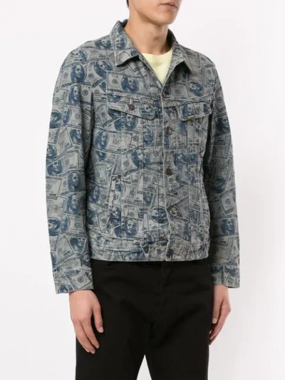 Supreme 100 Dollar Bill Trucker Jacket In Blue | ModeSens