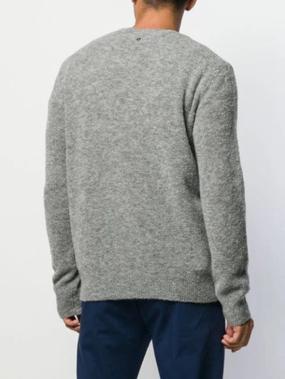 Shop Dondup Fine Knit Sweater In Grigio