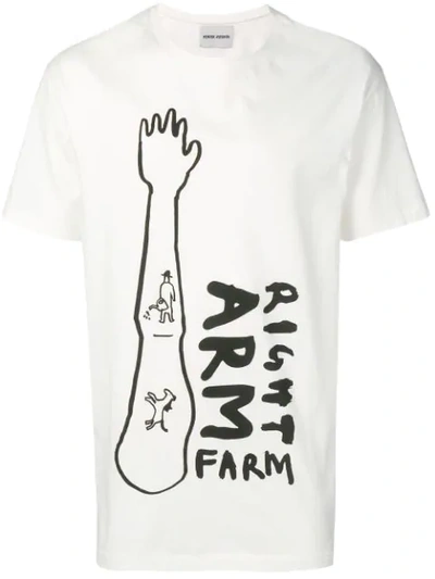 Shop Henrik Vibskov Right Arm T-shirt In White