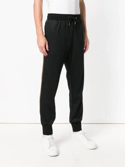 Shop Paul Smith Contrasting Track Pants In Black