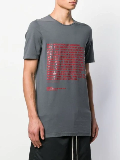 Shop Rick Owens Drkshdw Deeper Than A Mother's Tears T-shirt In Grey