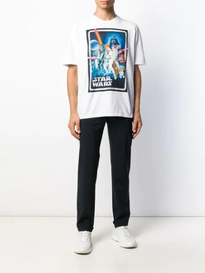 Shop Etro Star Wars Print T-shirt In Blue