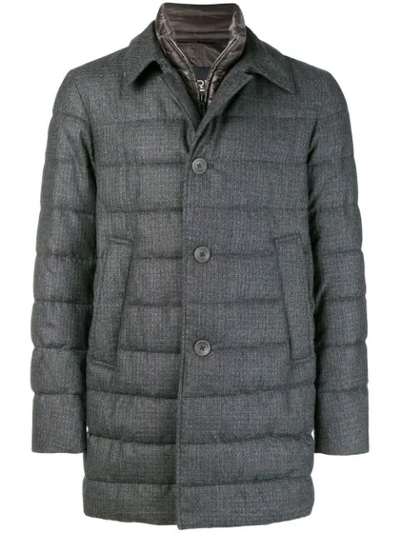 Shop Herno Quilted Coat - Grey