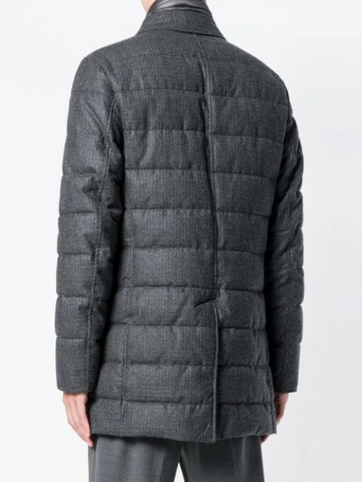 Shop Herno Quilted Coat - Grey