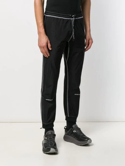 Shop United Standard Inside-out Effect Track Pants In Black