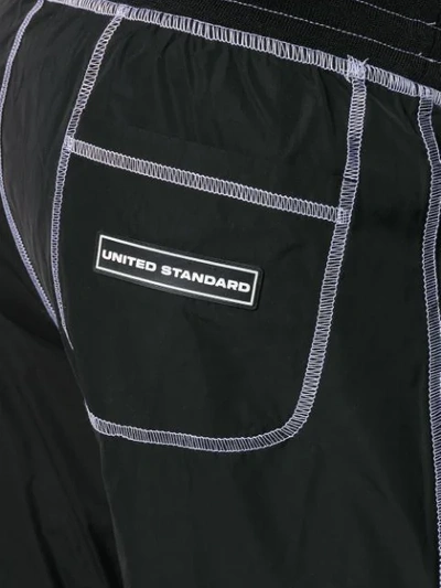 Shop United Standard Inside-out Effect Track Pants In Black